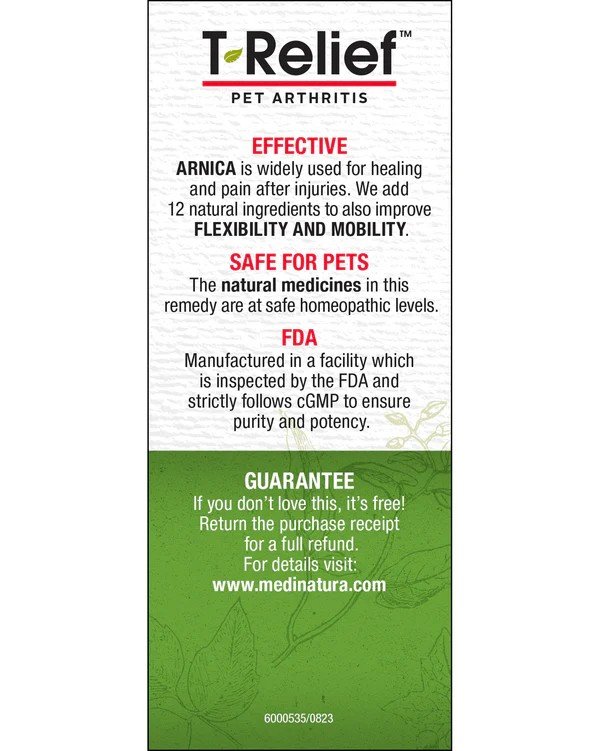 MediNatura T-Relief Pet Arthritis Arnica +12 90 Tablet