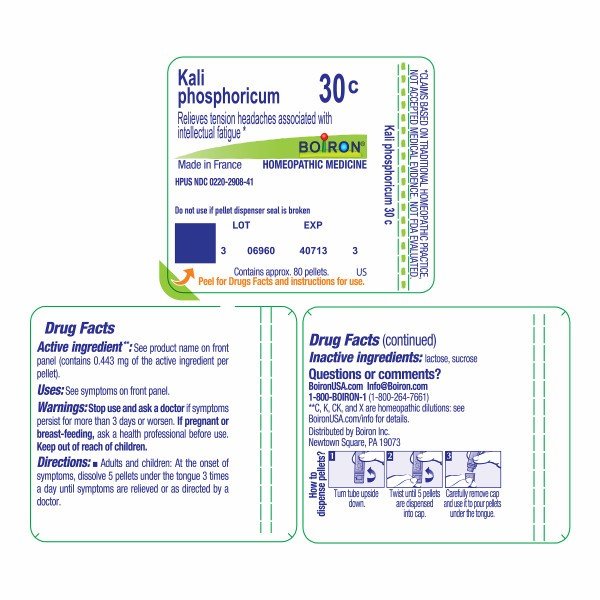 Boiron Kali Phosphoricum 30C Homeopathic Single Medicine For Stress & Sleep 80 Pellet