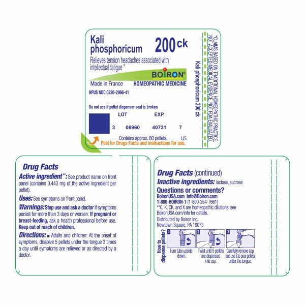 Boiron Kali Phosphoricum 200CK Homeopathic Single Medicine For Stress & Sleep 80 Pellet