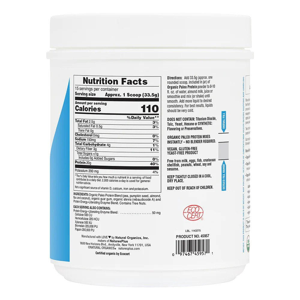 Nature's Plus Paleo Protein 1.11 lb Powder