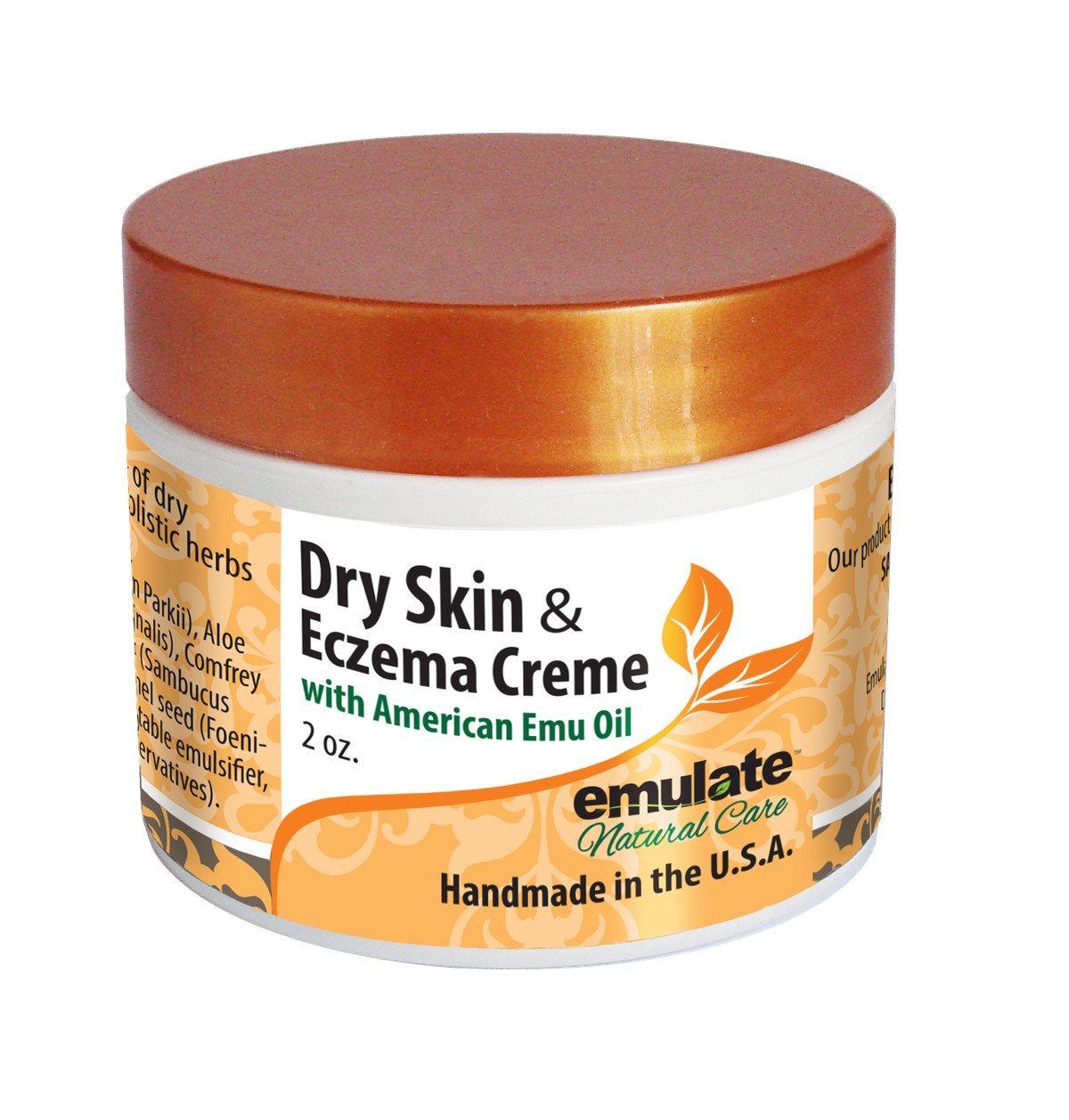 emulate Natural Care Dry Skin &amp; Eczema Creme with Emu Oil 2 oz Cream