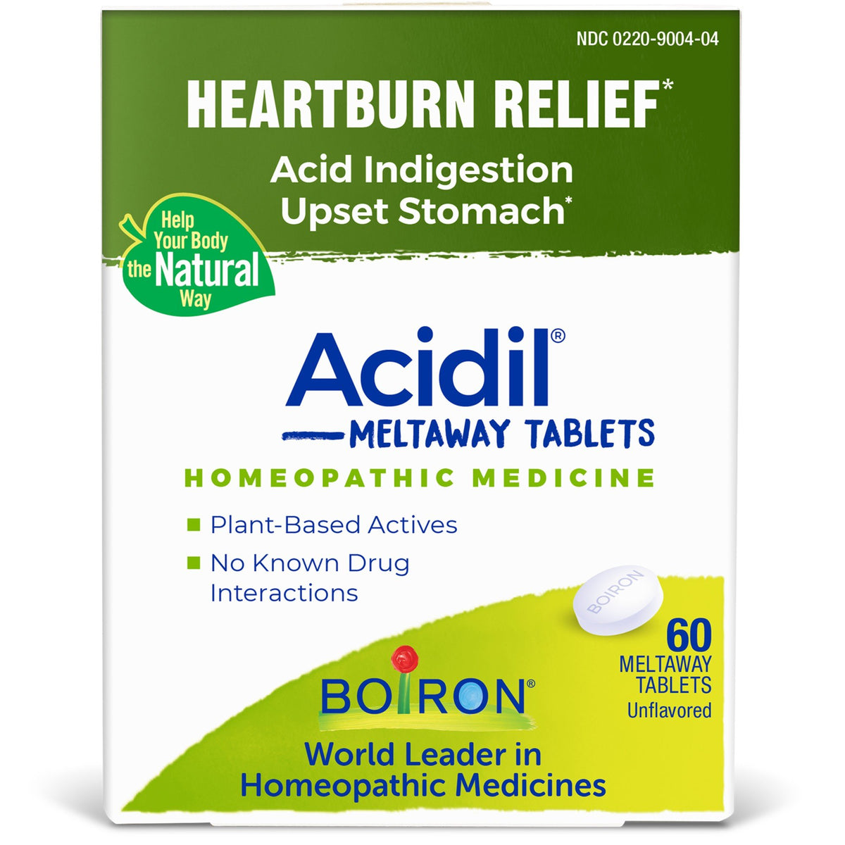 Boiron Acidil Homeopathic Medicine For Heartburn Relief 60 Tablet