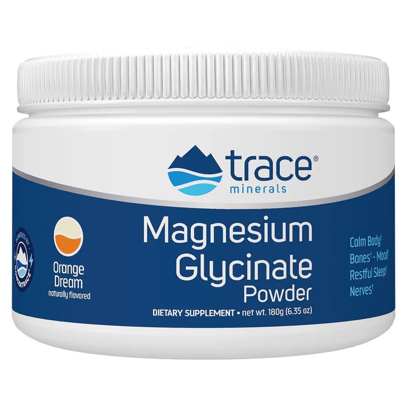 Trace Minerals Magnesium Glycinate - Orange Dream 180 gram (6.35 oz) Powder