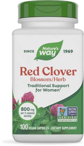 Nature's Way Red Clover Blossom/Herb 100 Vegan Capsules