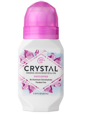 Crystal Body Deodorant Mineral Deodorant Roll-On Unscented 2.25 oz Roll-On