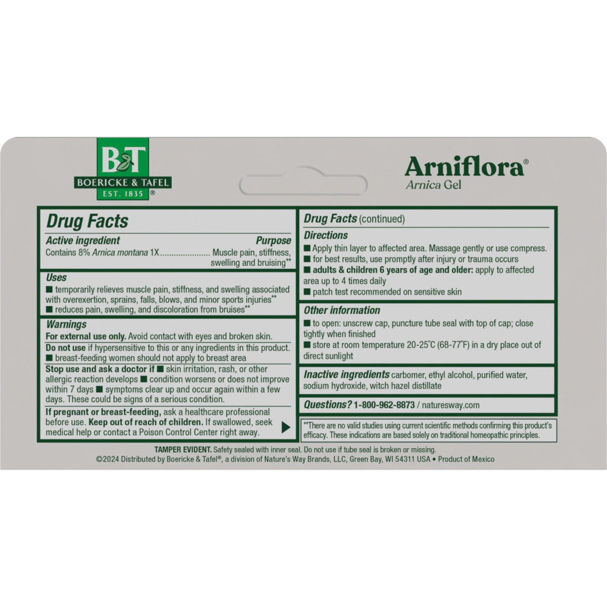 Boericke & Tafel Arniflora Arnica Gel 2.75 oz Gel