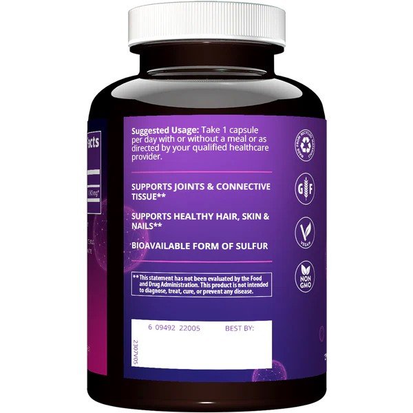 MRM (Metabolic Response Modifiers) MSM 1000mg 120 Capsule