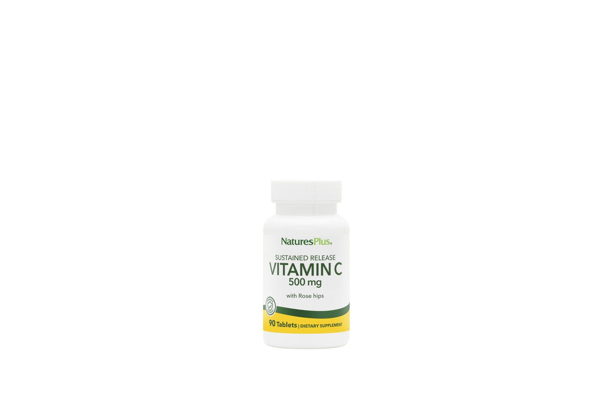 Nature's Plus Vitamin C 500mg Time Release with Rose Hips 90 Sustained Release Tablet