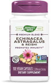 Nature's Way Echinacea Astragalus Reishi 100 Capsule