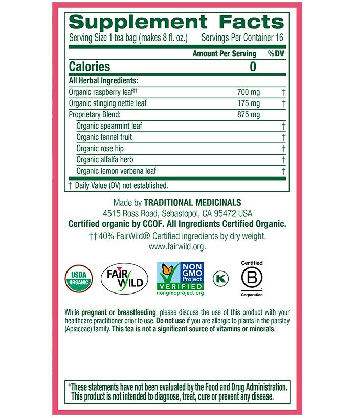 Traditional Medicinals Women's Tea-Pregnancy 16 Bag