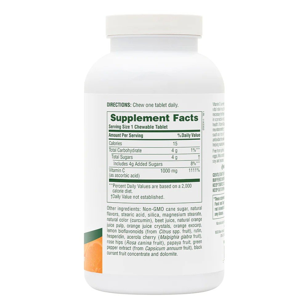 Nature&#39;s Plus Orange Juice C 1000mg 60 Chewable