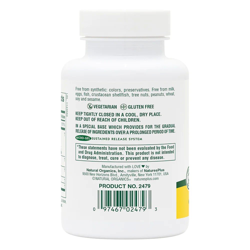 Nature&#39;s Plus Super C Complex Time Release 60 Sustained Release Tablet