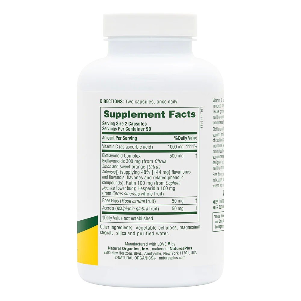 Nature&#39;s Plus Super C Complex 180 VegCap