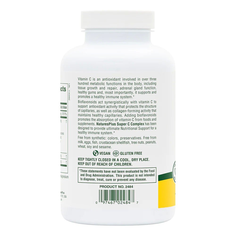 Nature&#39;s Plus Super C Complex 180 VegCap