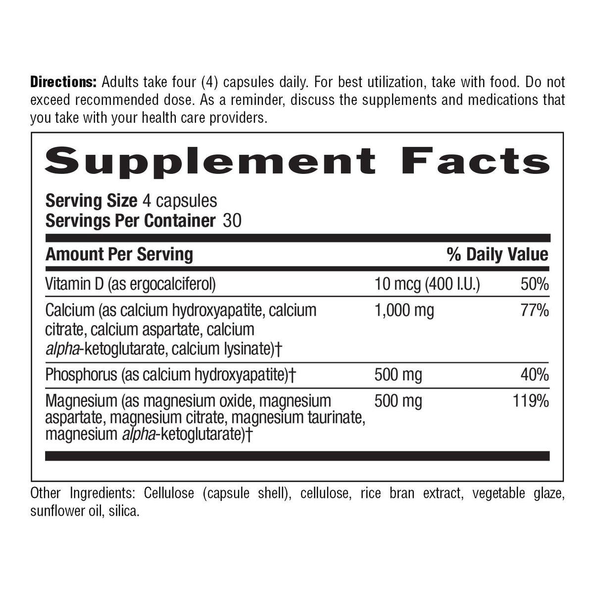 Country Life Calcium Magnesium w/Vitamin D 120 VegCap