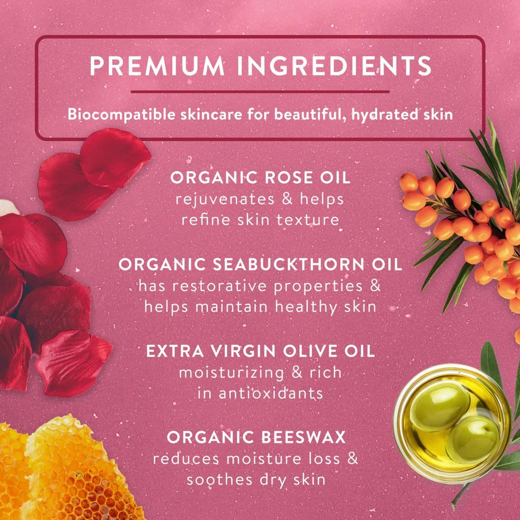 Badger Rose Beauty Balm 1 oz Balm