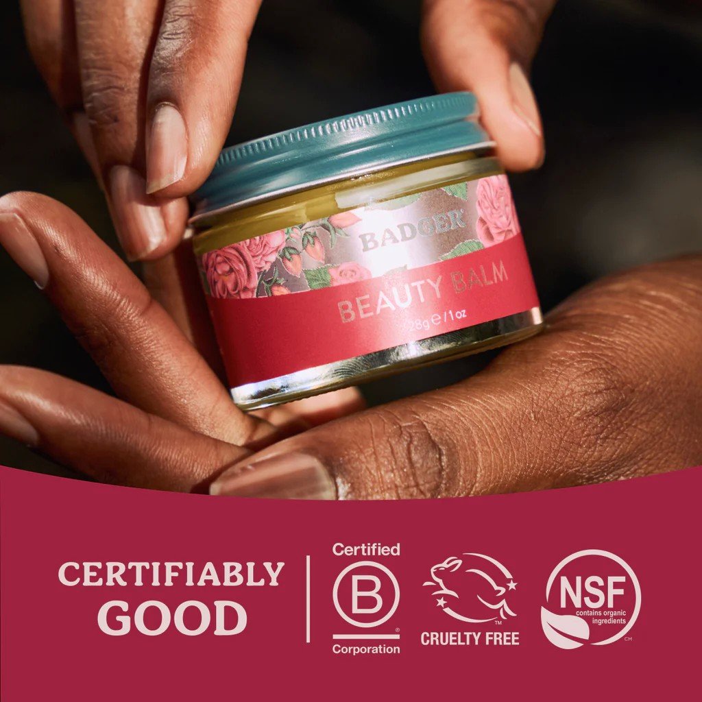 Badger Rose Beauty Balm 1 oz Balm
