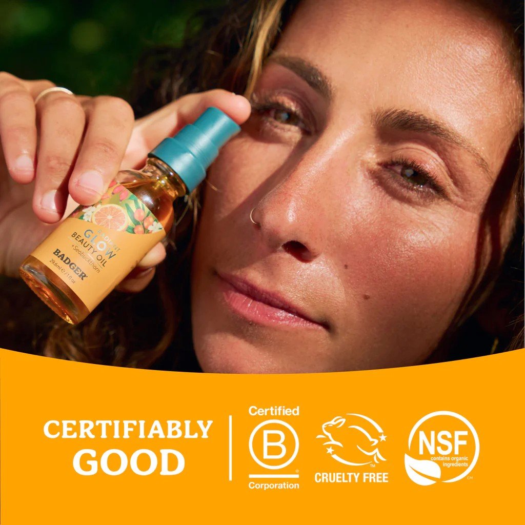 Badger Radiant Glow Beauty Oil 1 fl. oz. Oil