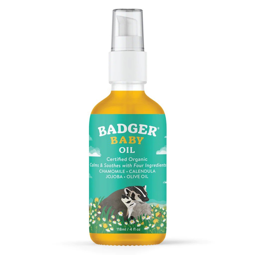 Badger Baby Oil 4 oz Liquid