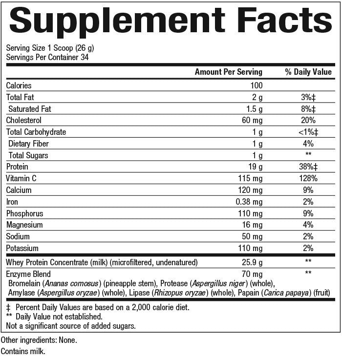 Natural Factors Grass Fed-Whey Factors-Unflavored 2 lbs Powder