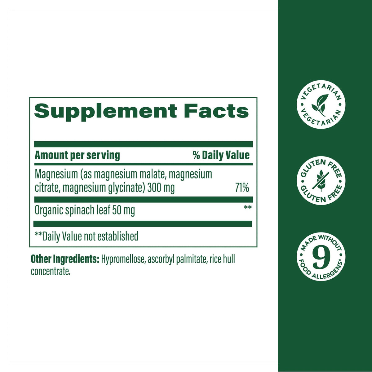 MegaFood Magnesium 300mg 120 Capsule