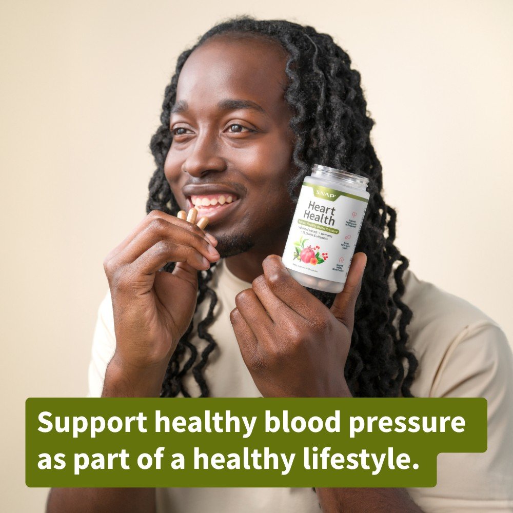 Snap Supplements Heart Health - Blood Pressure Support 90 Capsule
