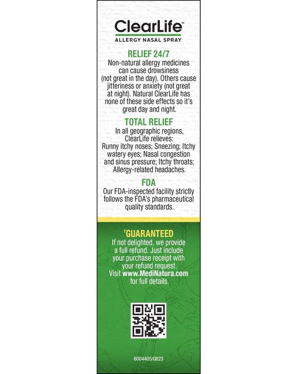 MediNatura Clearlife Extra Strength Allergy Nasal Spray 20 ml Liquid