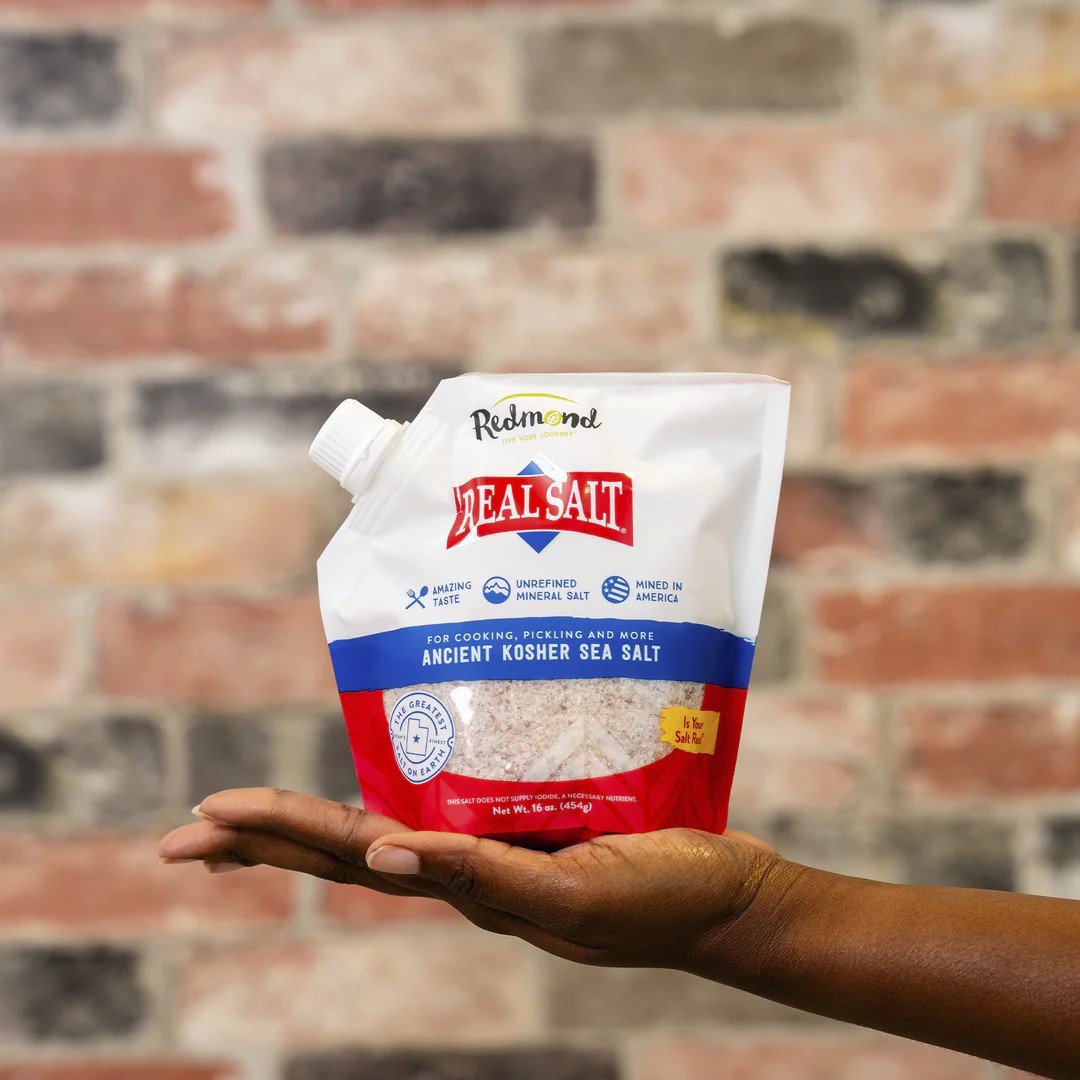 Redmond Real Salt-Ancient Kosher Sea Salt Pouch 16 oz. Salt