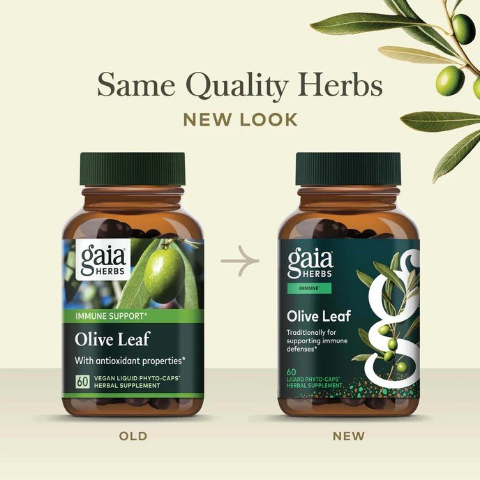 Gaia Herbs Olive Leaf 120 VegCap