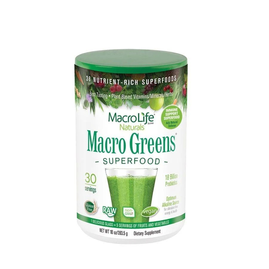 Macrolife Naturals Macro Greens 10 oz Powder