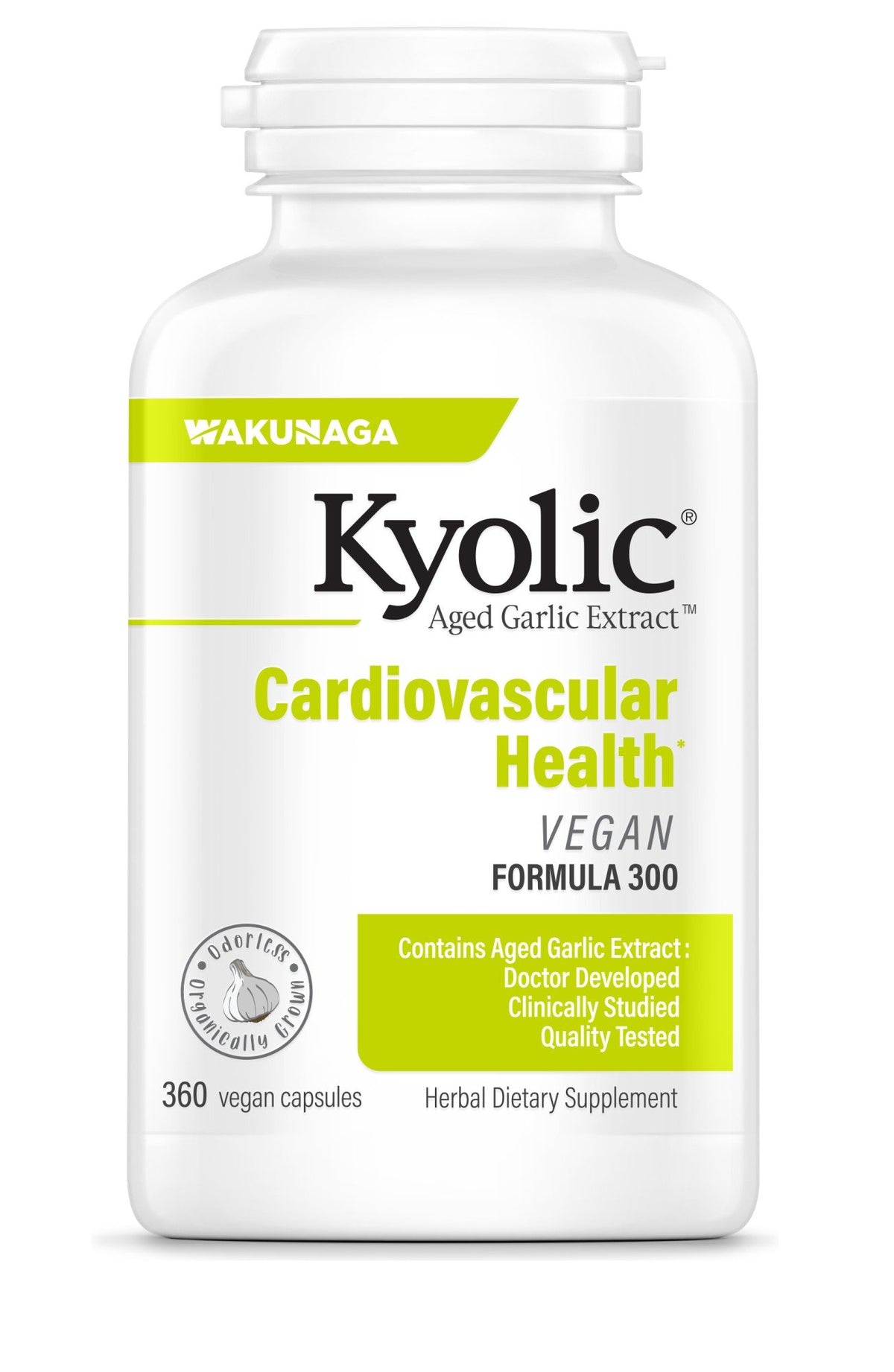 Kyolic Kyolic Cardiovascular Vegan Formula 300 360 Capsule