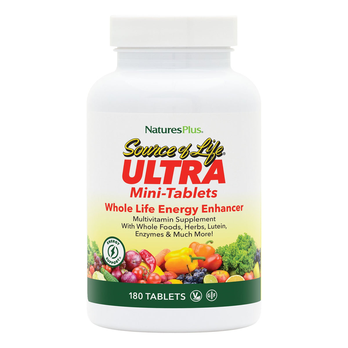 Nature's Plus Ultra Source of Life with Lutein Mini Tabs 180 Tablet