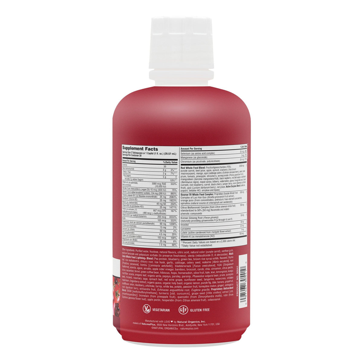 Nature&#39;s Plus Source of Life Red Liquid 30 Fl oz Liquid