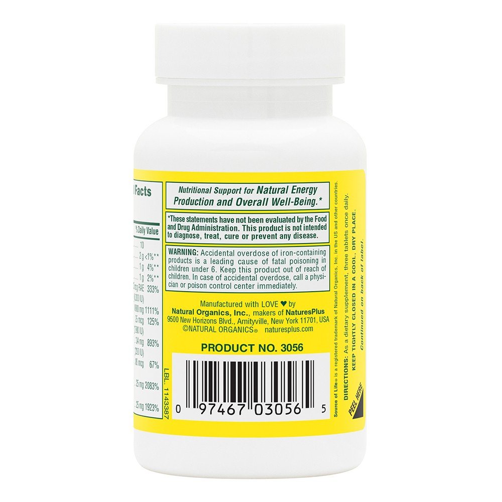 Nature&#39;s Plus Source of Life Multivitamin 30 Tablet