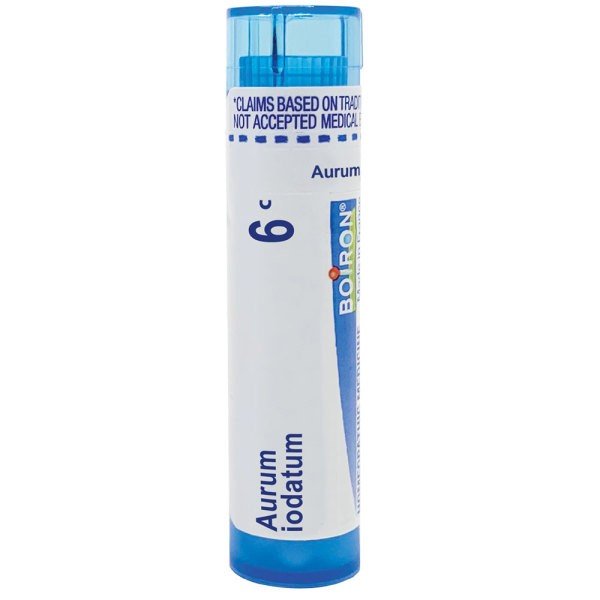 Boiron Aurum Iodatum 6C Homeopathic Single Medicine For Cough, Cold & Flu 80 Pellet