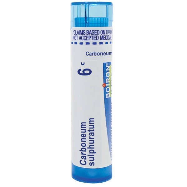 Boiron Carboneum Sulphuratum 6C Homeopathic Single Medicine For First Aid 80 Pellet