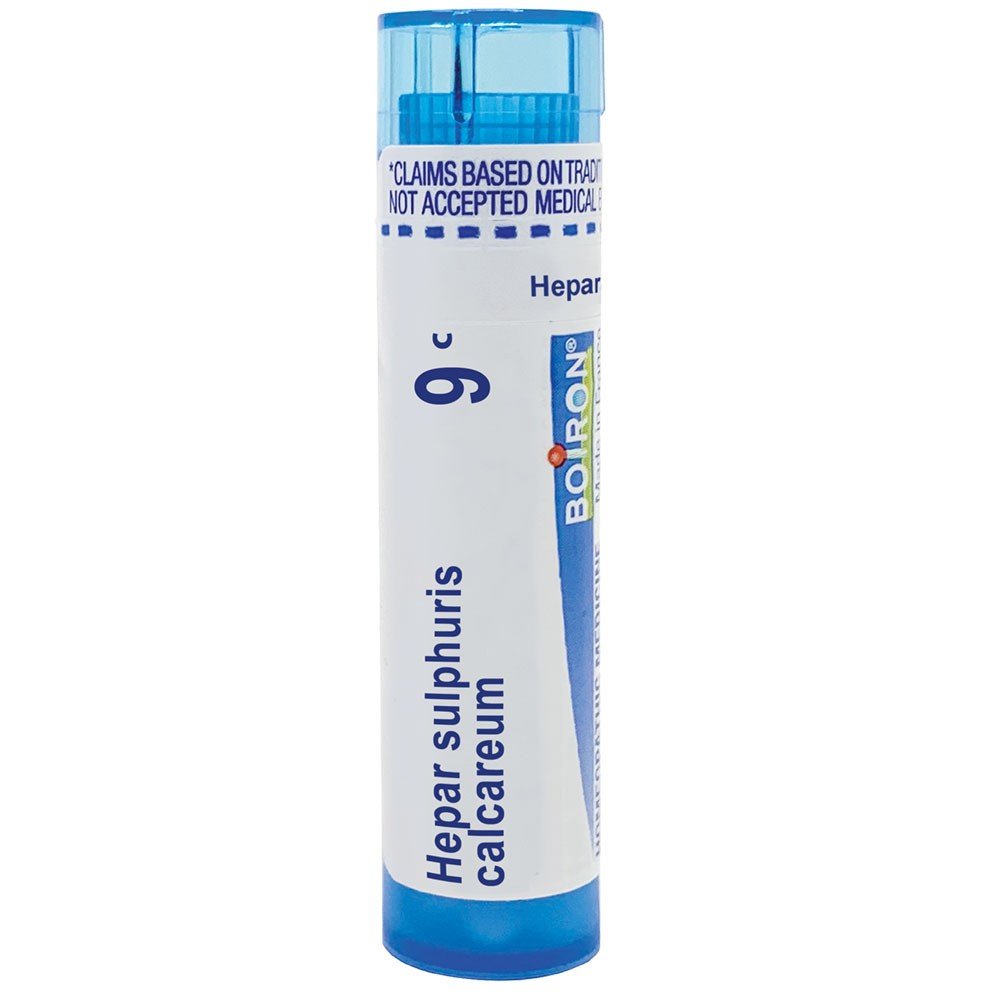 Boiron Hepar Sulphuris Calcareum 9C Homeopathic Single Medicine Cough, Cold &amp; Flu 80 Pellet