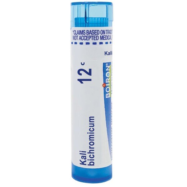 Boiron Kali Bichromicum 12C Homeopathic Single Medicine For Cough, Cold &amp; Flu 80 Pellet