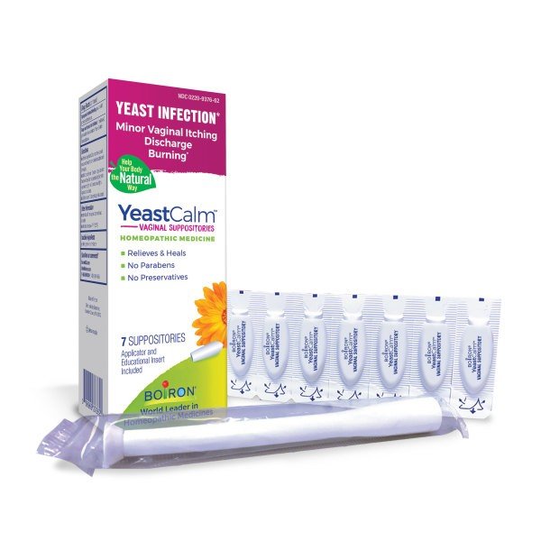 Boiron YeastCalm Homeopathic Medicine For Yeast Infection Relief 7 Suppositories