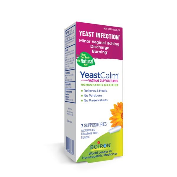 Boiron YeastCalm Homeopathic Medicine For Yeast Infection Relief 7 Suppositories