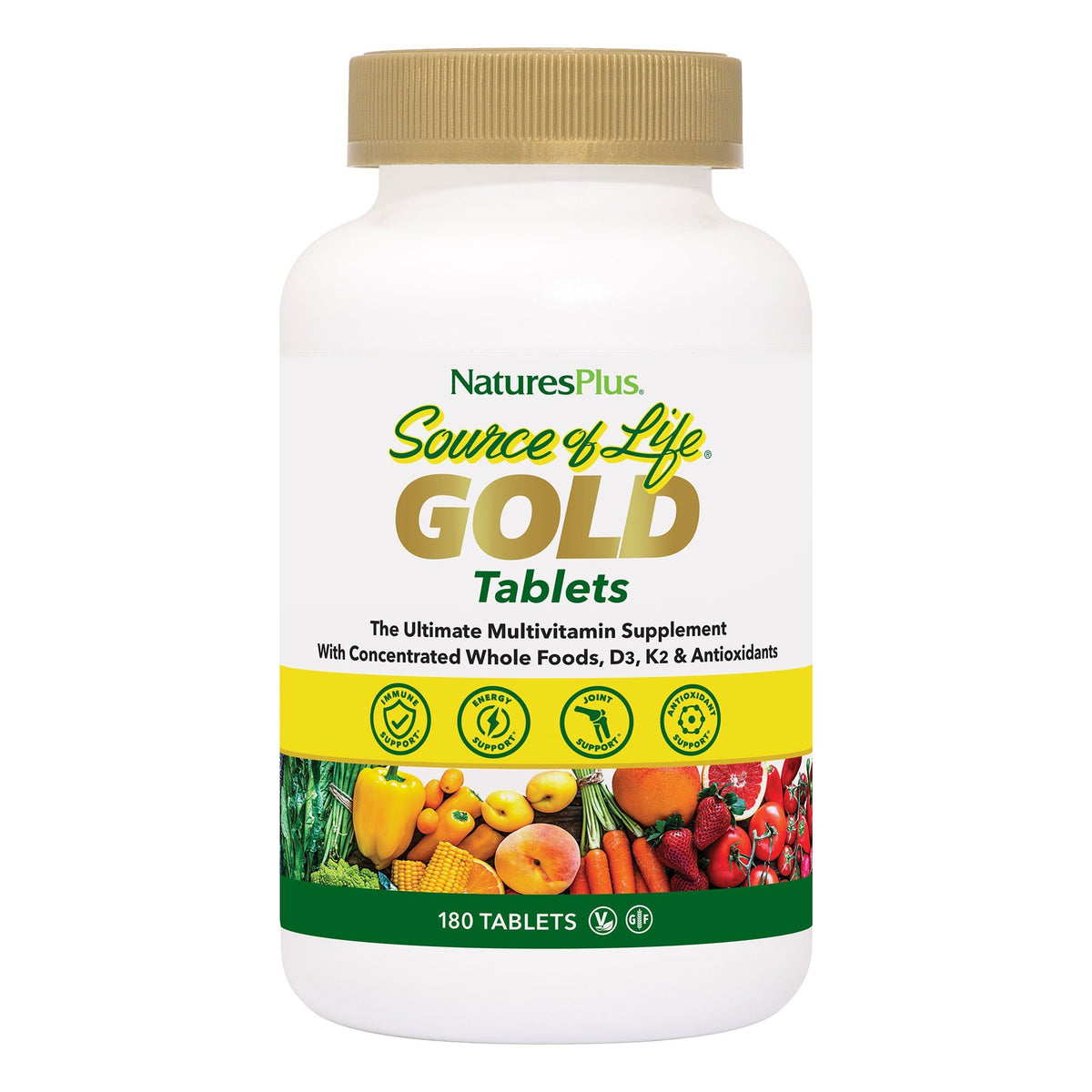 Nature&#39;s Plus Source of Life GOLD Tablets 180 Tablet