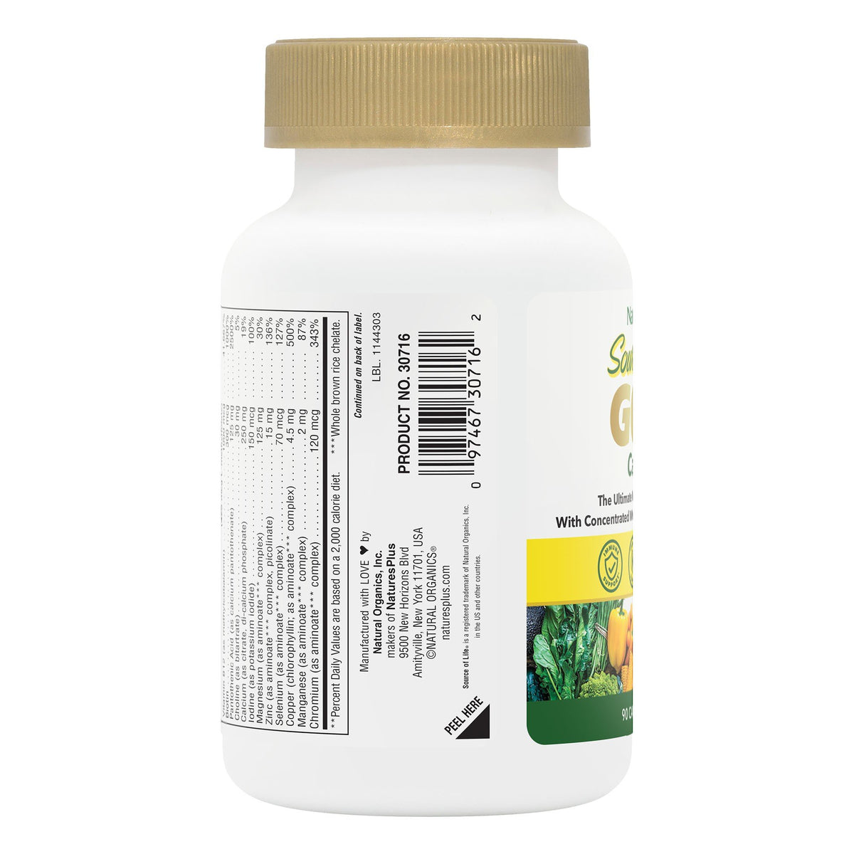 Nature&#39;s Plus Source of Life GOLD 90 VegCap