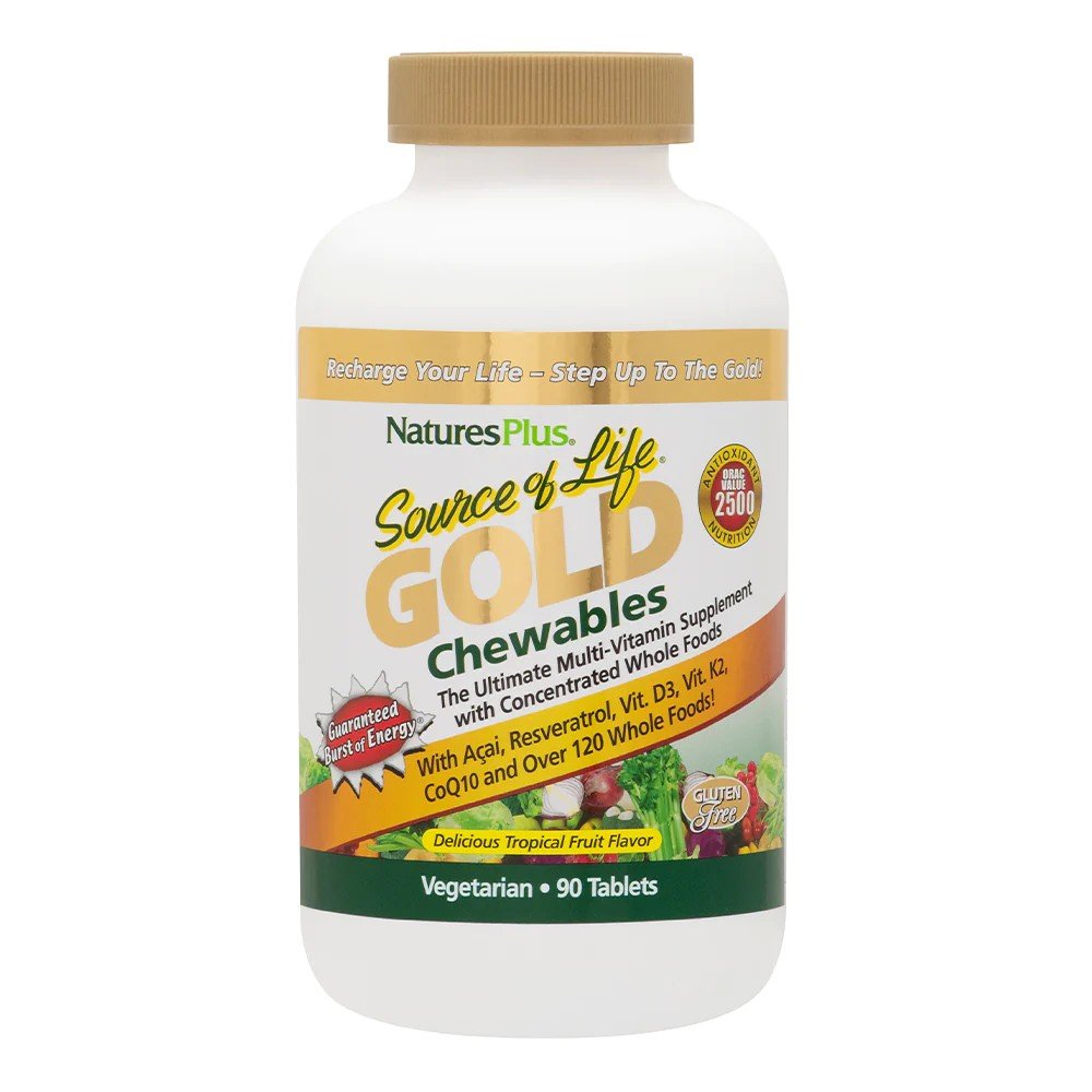 Nature&#39;s Plus Source of Life Gold Chewables 90 Chewable
