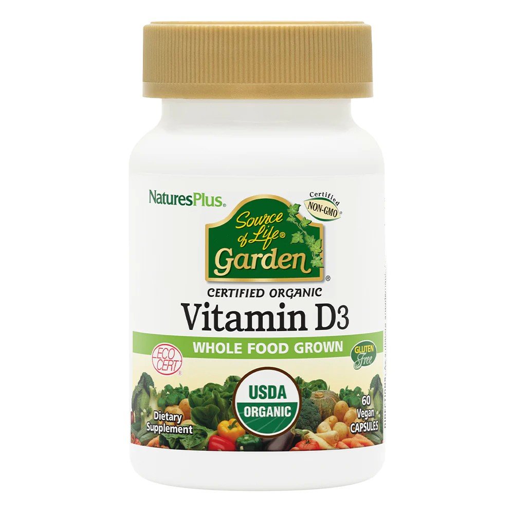 Nature's Plus Source Of Life Garden Vitamin D3 60 VegCap