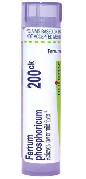 Boiron Ferrum Phosphoricum 200CK Homeopathic Single Medicine For Cough, Cold & Flu 80 Pellet