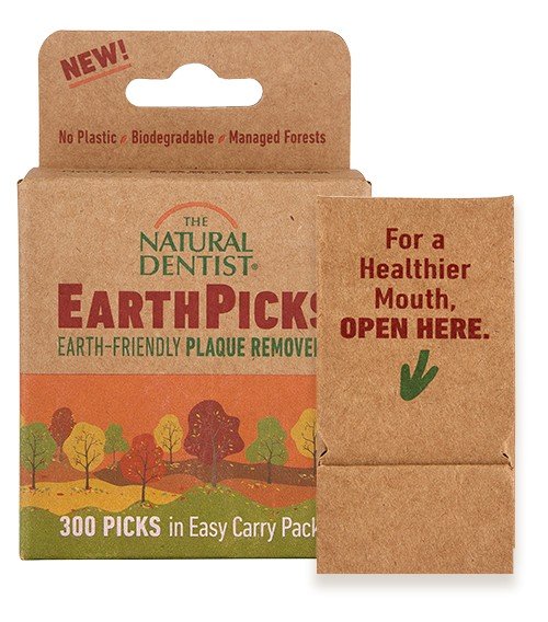 Natural Dentist EarthPicks Earth-Friendly Plaque Removers 300 ct Container