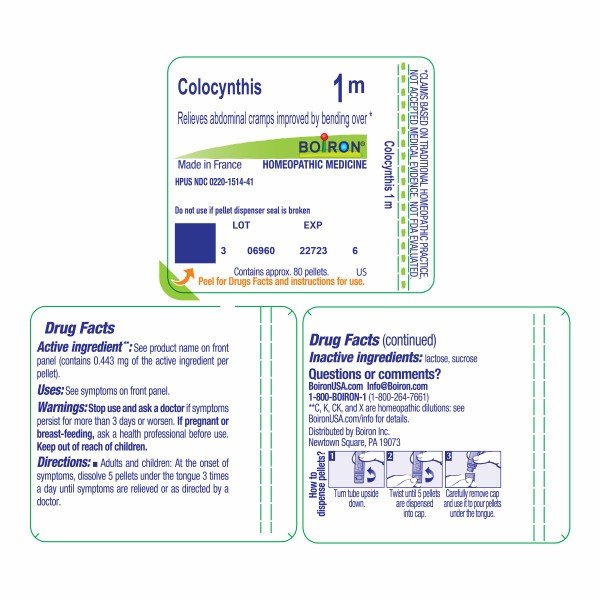 Boiron Colocynthis 1M Homeopathic Single Medicine For Pain 80 Pellet