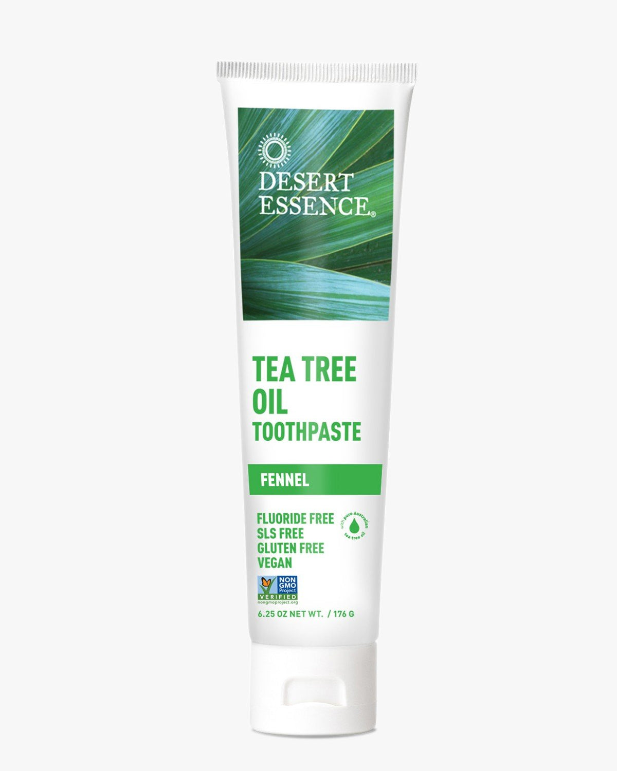 Desert Essence Natural Tea Tree Oil Fennel Toothpaste 6.4 oz Paste