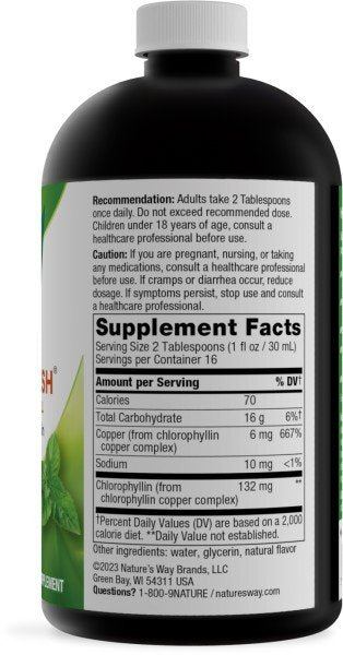 Nature&#39;s Way Chlorofresh Liquid Mint 16 oz Liquid