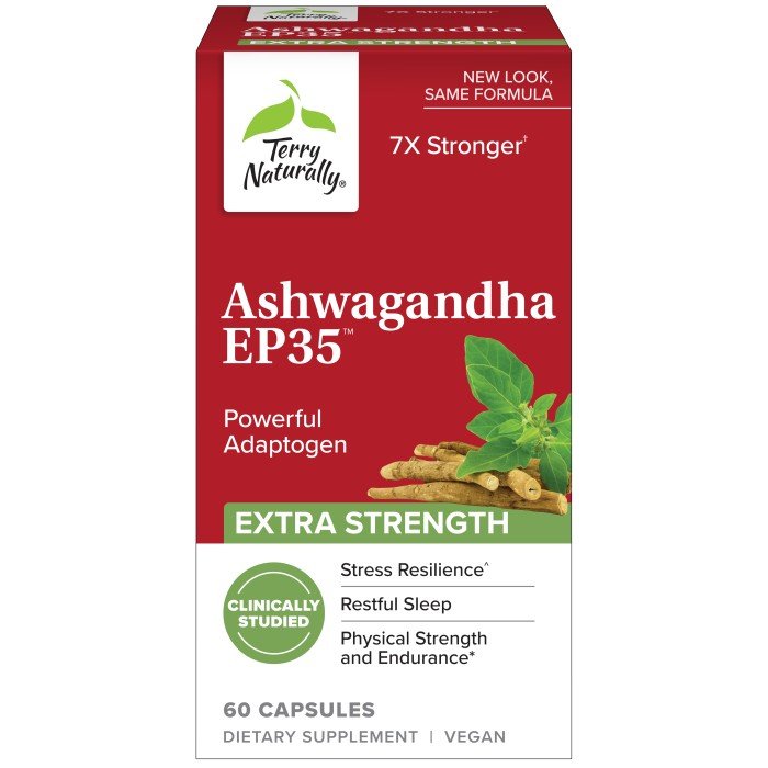 EuroPharma (Terry Naturally) Ashwagsndhs EP35 Extra Strength 60 Capsule